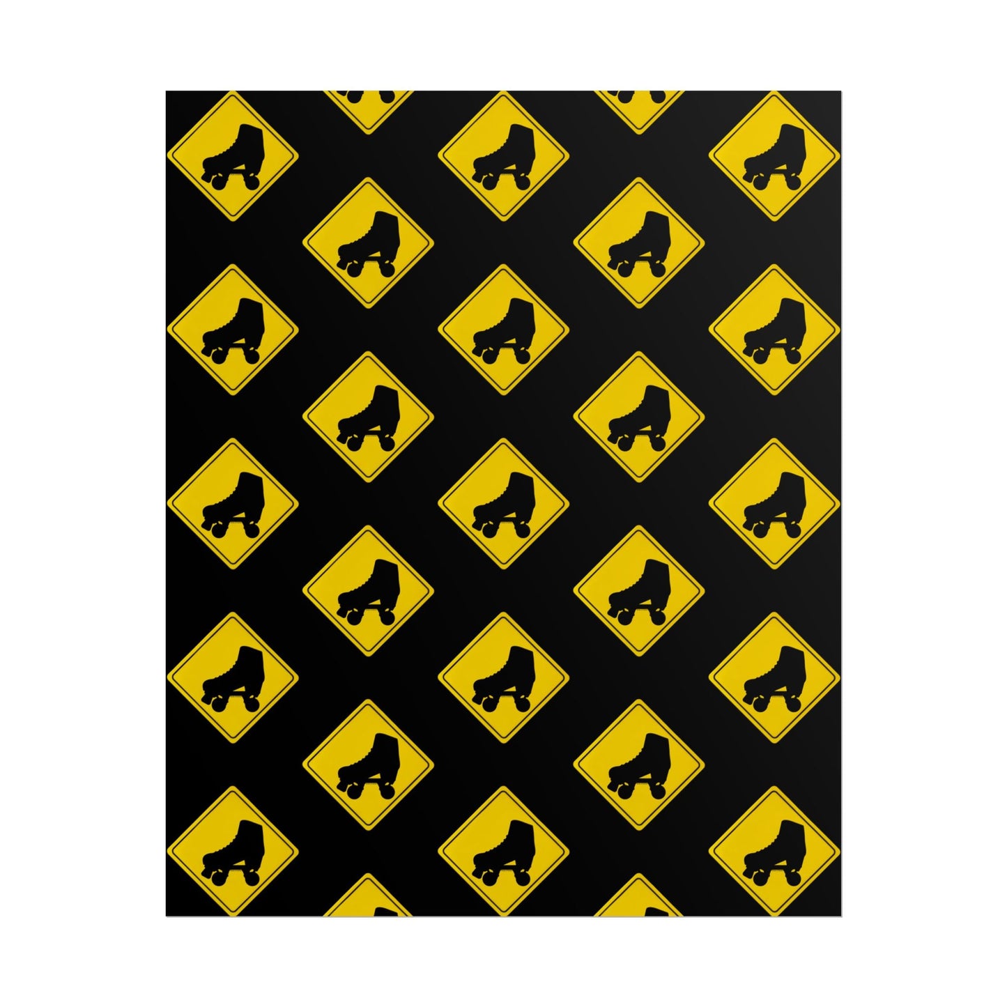 Warning Skater Rolled Poster