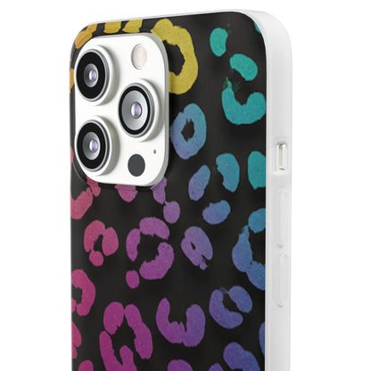 Vibrant Leopard Print Flexi Phone Case