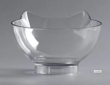 Cat Inclined Transparent Feeding Bowls