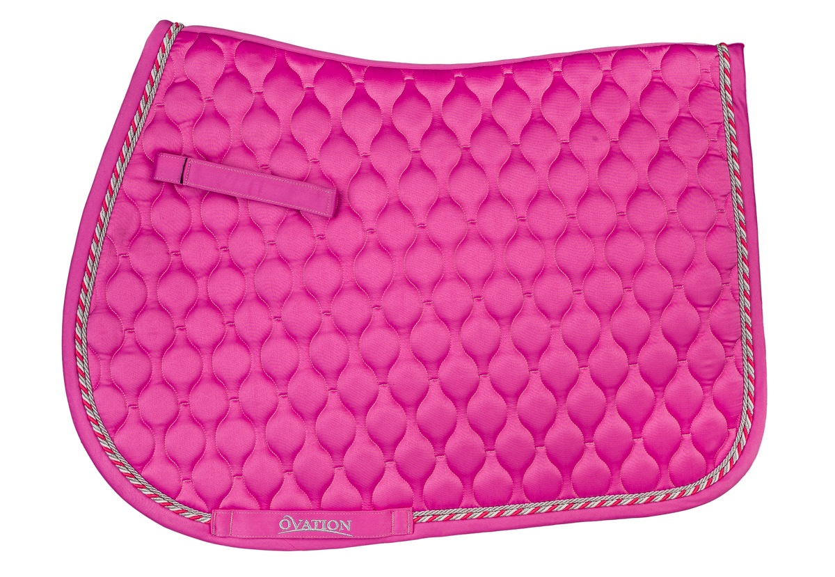 Quilted Satin All-Purpose Saddle Pad - Orchid
