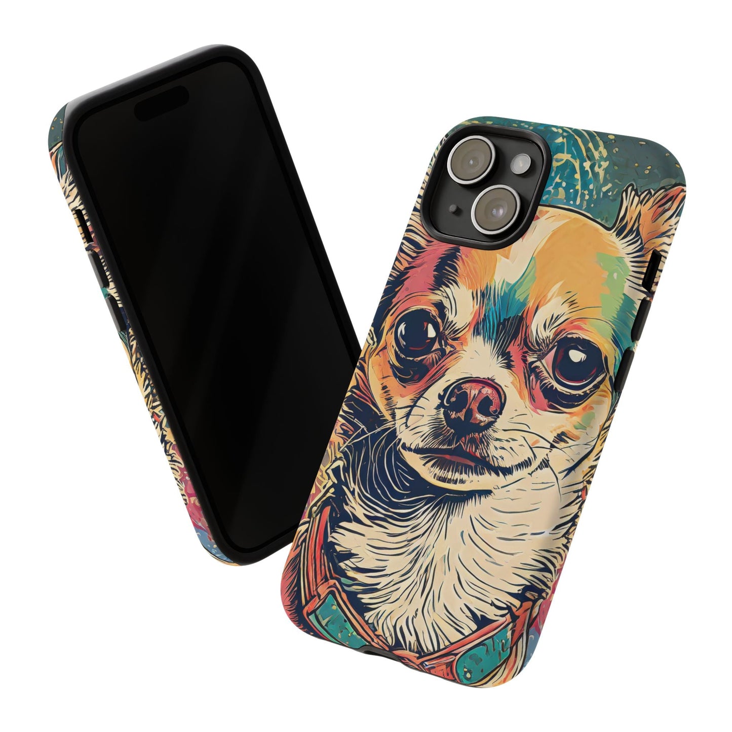 Abstract Chihuahua Tough Phone Cases