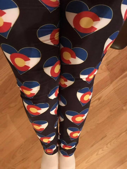 CLEARANCE Colorado Love (Exclusive) - High-quality Handcrafted Vibrant Leggings