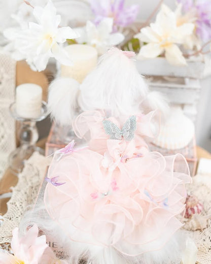 Luxury design dog dress diamond butterfly 2 colors