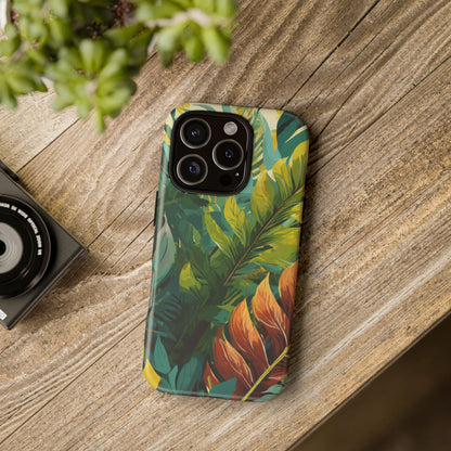 Tropical Leaf Tough Phone Case