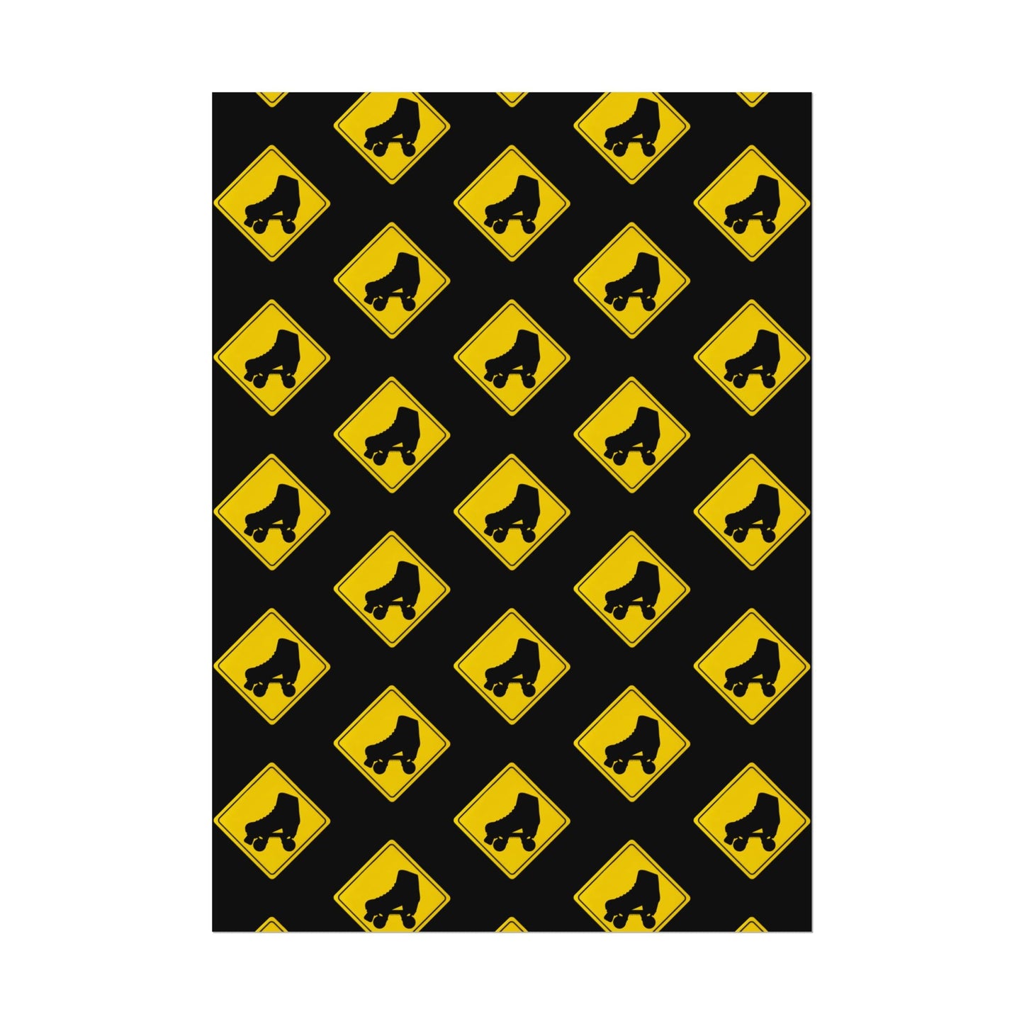 Warning Skater Rolled Poster