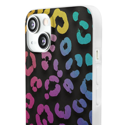 Vibrant Leopard Print Flexi Phone Case