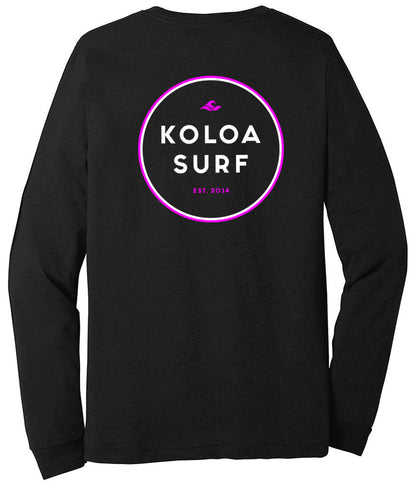 The Koloa Original Circle Ladies Long Sleeve- Pink