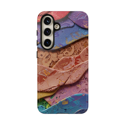 Abstract Painted Lace Tough Phone Case
