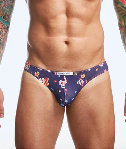 Mens Printed Bikini Briefs by J+S