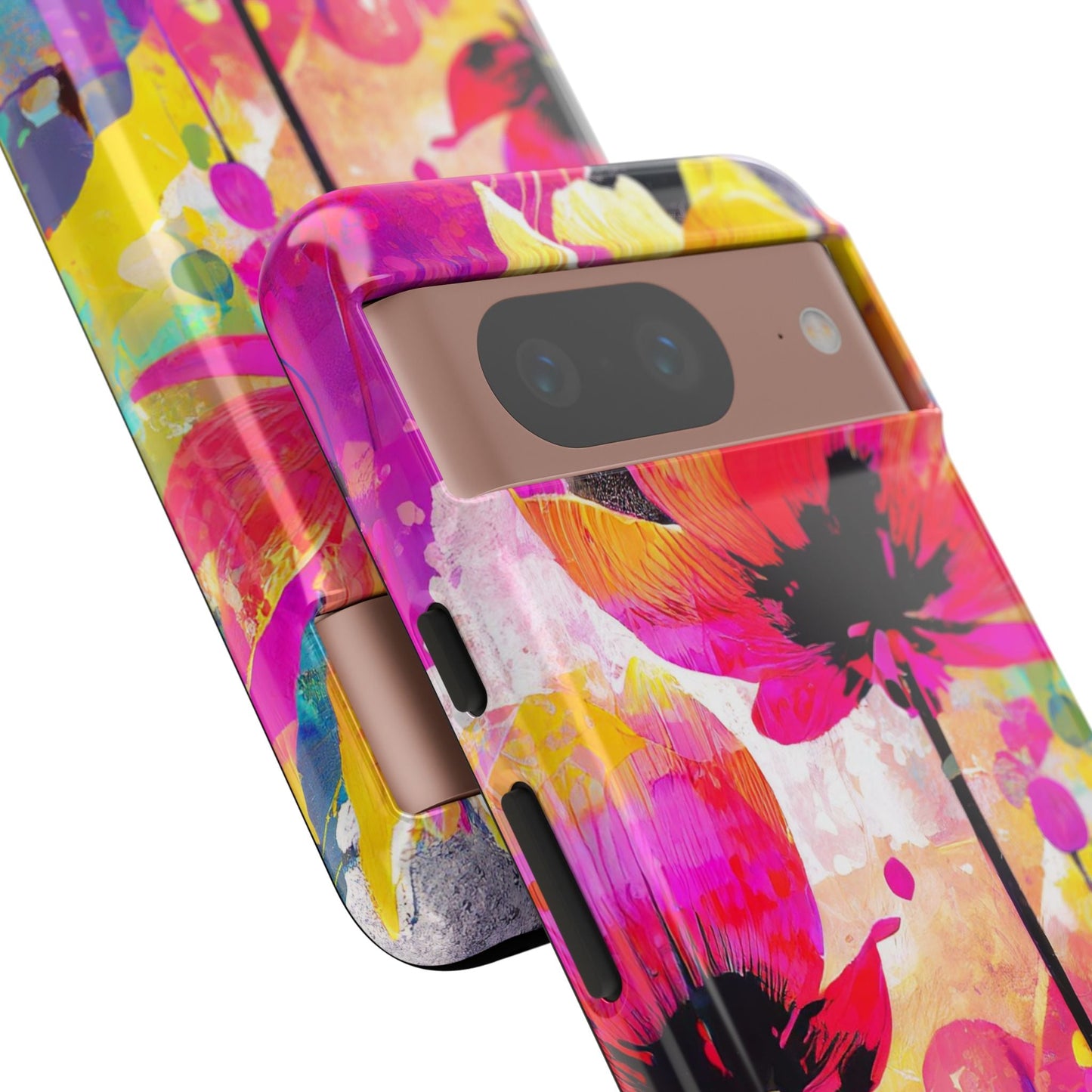 Neon Floral Tough Phone Case
