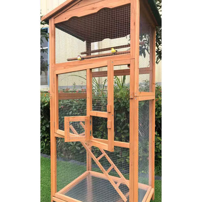 Outdoor Wooden Bird Cage
