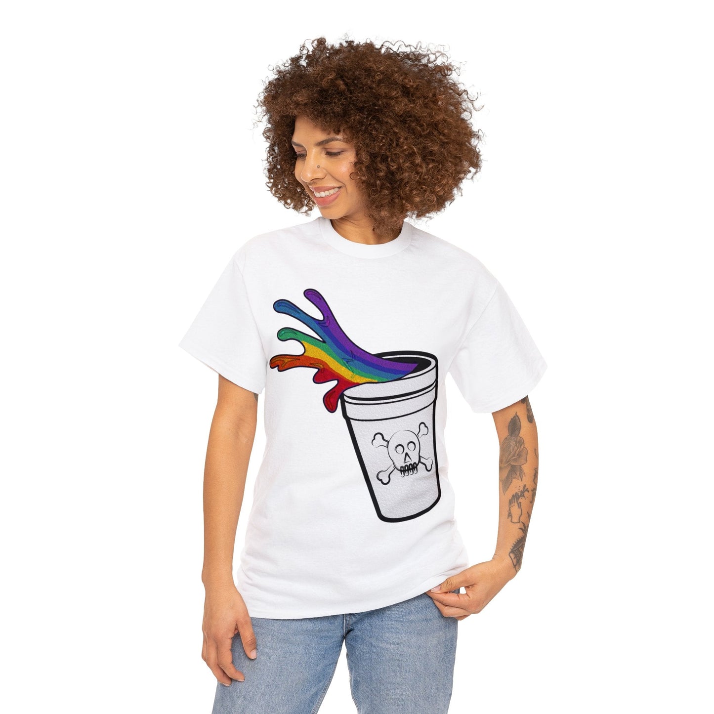 Rainbow Slushy Unisex Heavy Cotton Tee