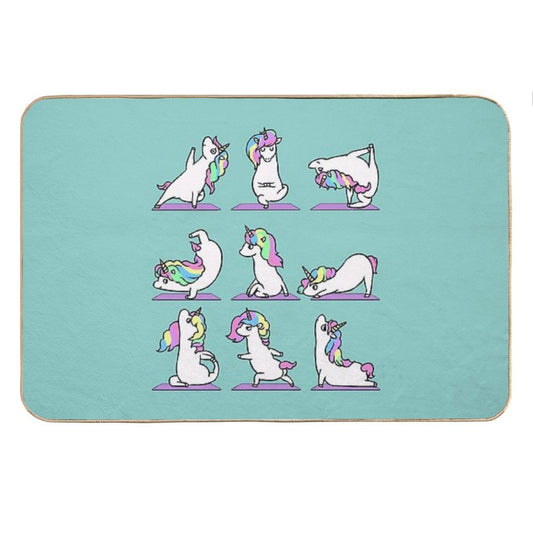 Unicorn Yoga Bath Mat