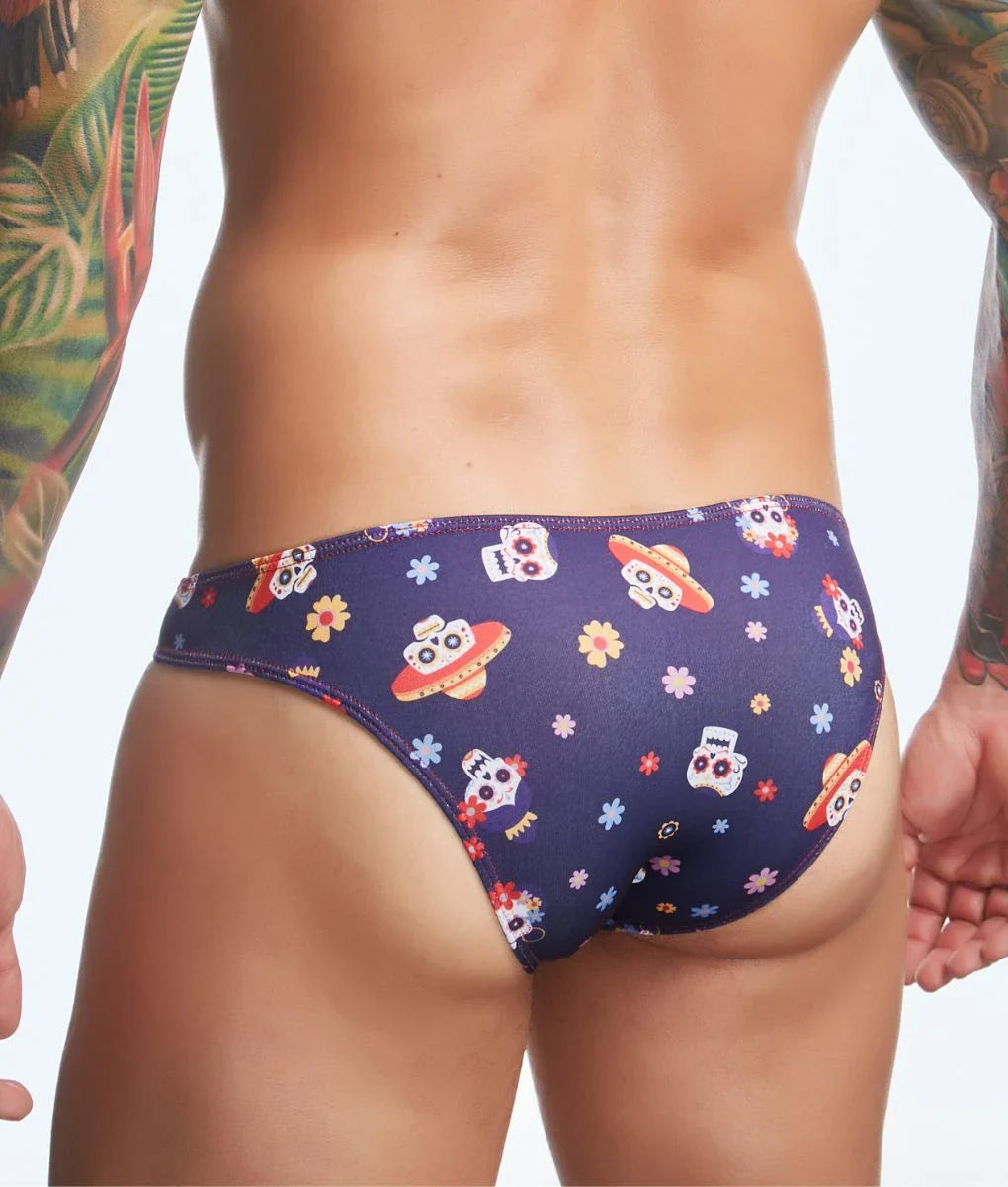 Mens Printed Bikini Briefs by J+S