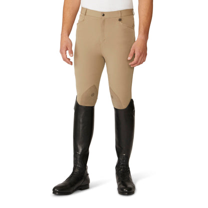 Men's EuroWeave DX Suede Knee Patch Breech - Light Tan
