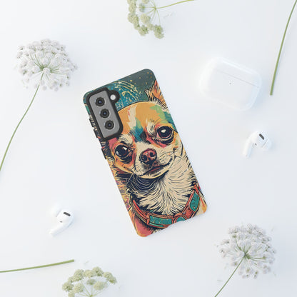 Abstract Chihuahua Tough Phone Cases