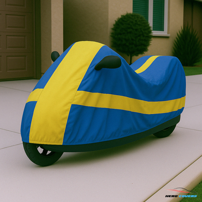 Sweden Flag Design Car Cover | Premium Indoor or Outdoor Protection | HeroCovers