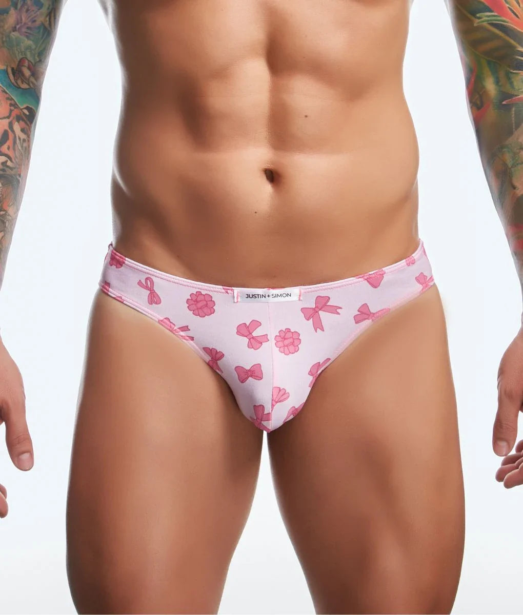 Mens Printed Bikini Briefs by J+S