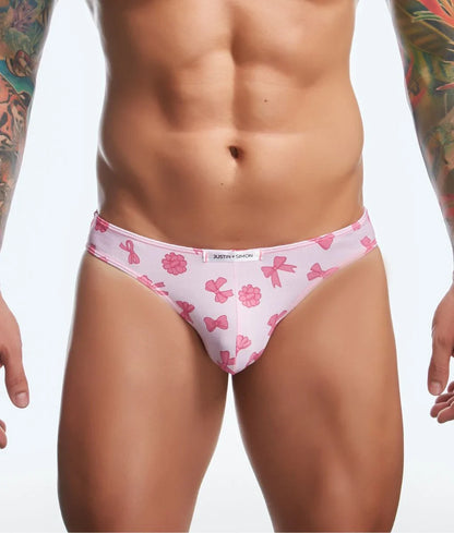Mens Printed Bikini Briefs by J+S