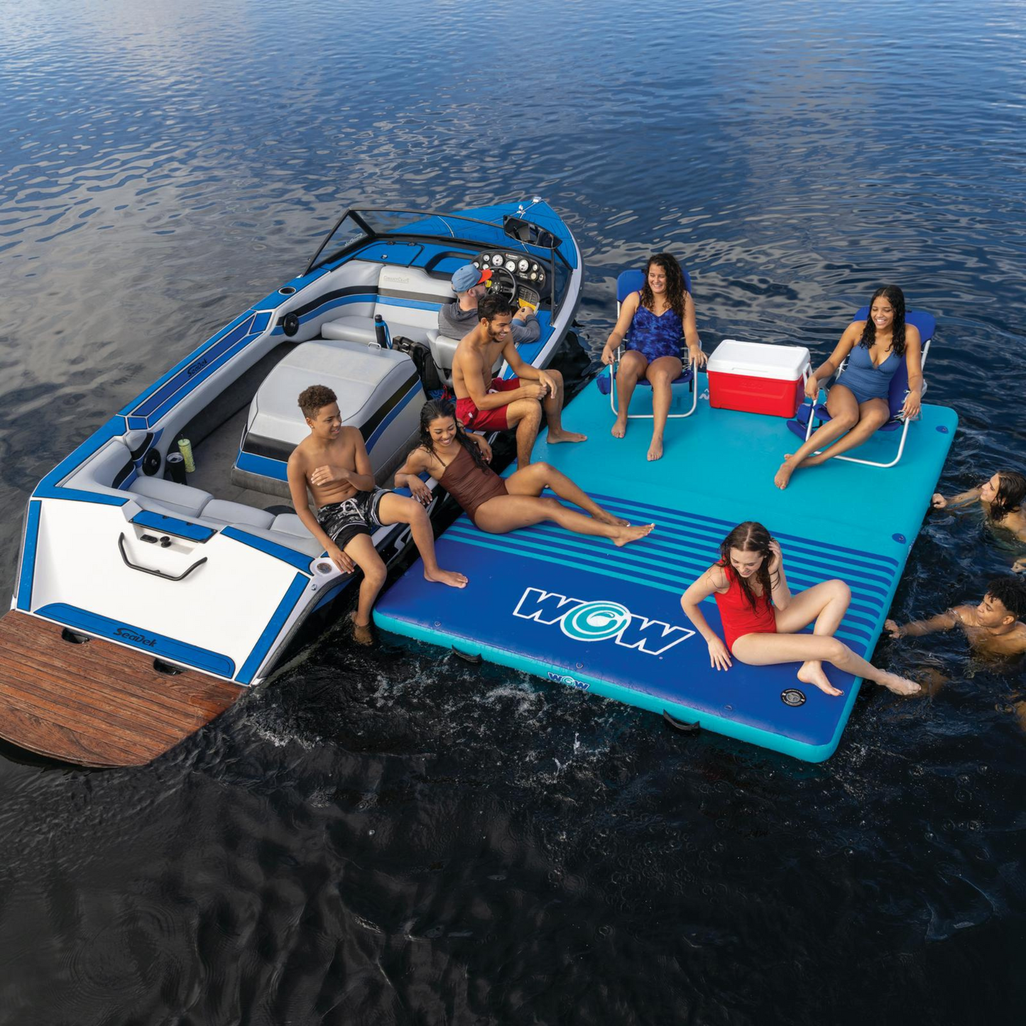 WOW Sports 8'x5'x6" Drop Stitch Vacation Station Dock