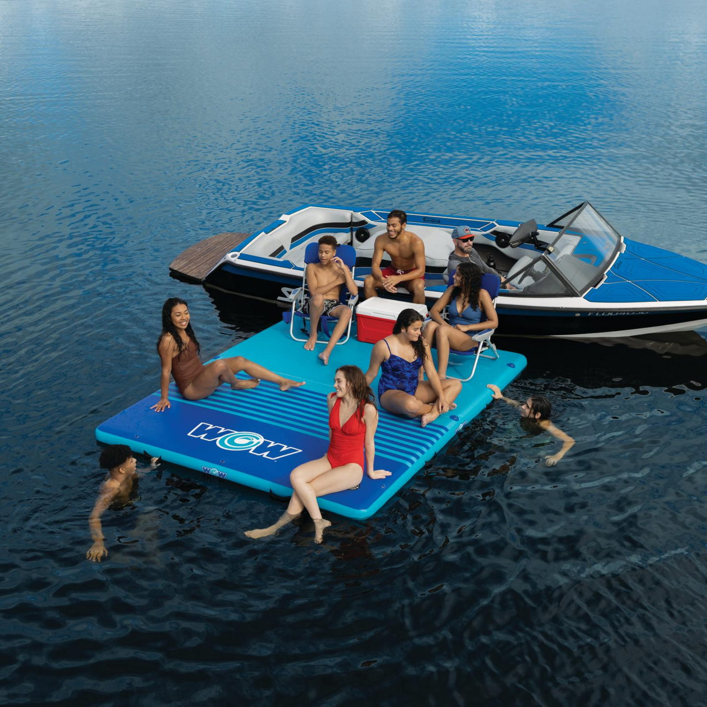 WOW Sports 8'x5'x6" Drop Stitch Vacation Station Dock