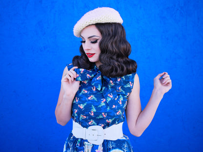 Festive Fox Bow Top - Plus Sizes only