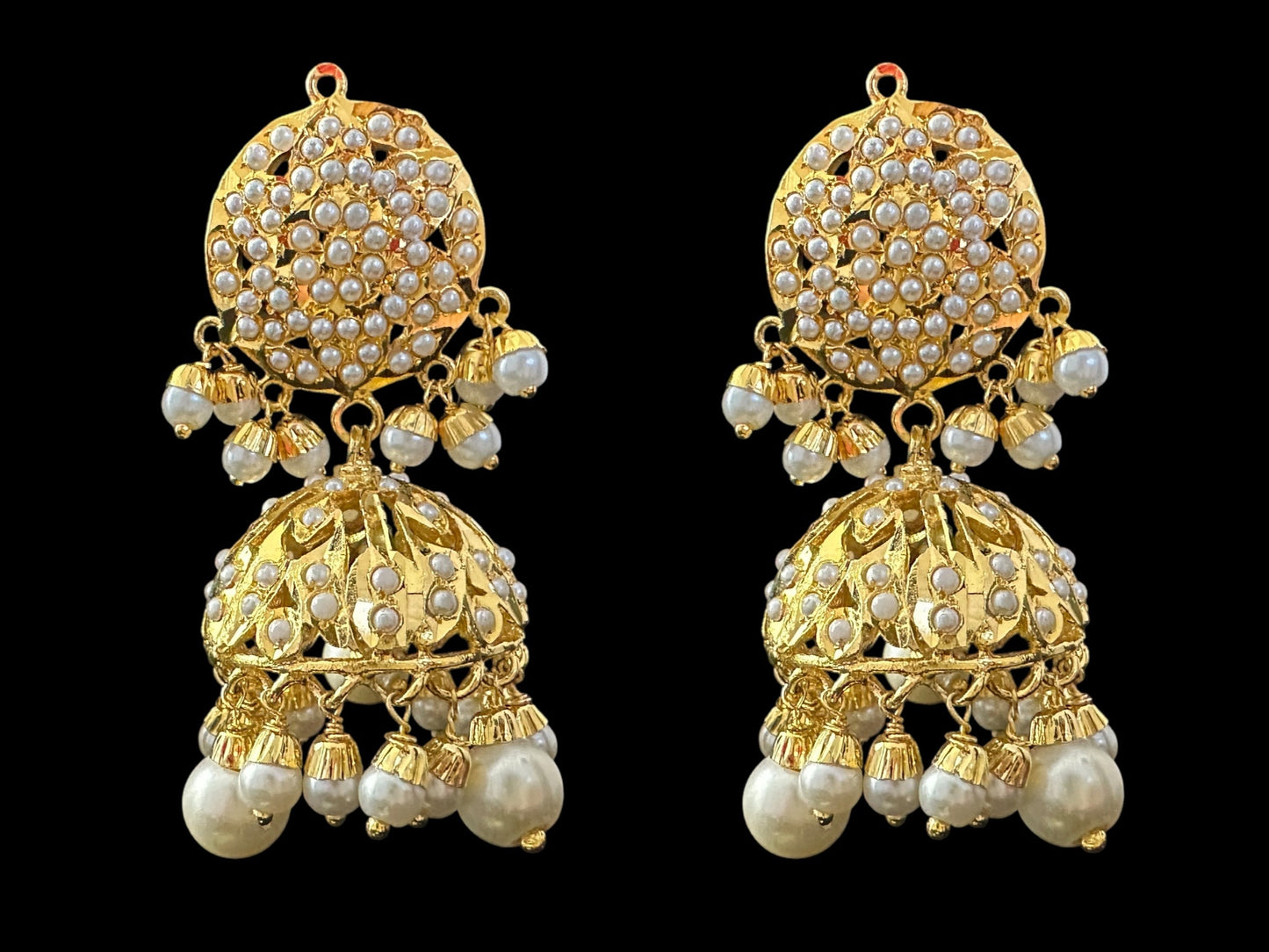 DLN107 Roosa Punjabi rani haar in pearls ( SHIPS IN 4 WEEKS )