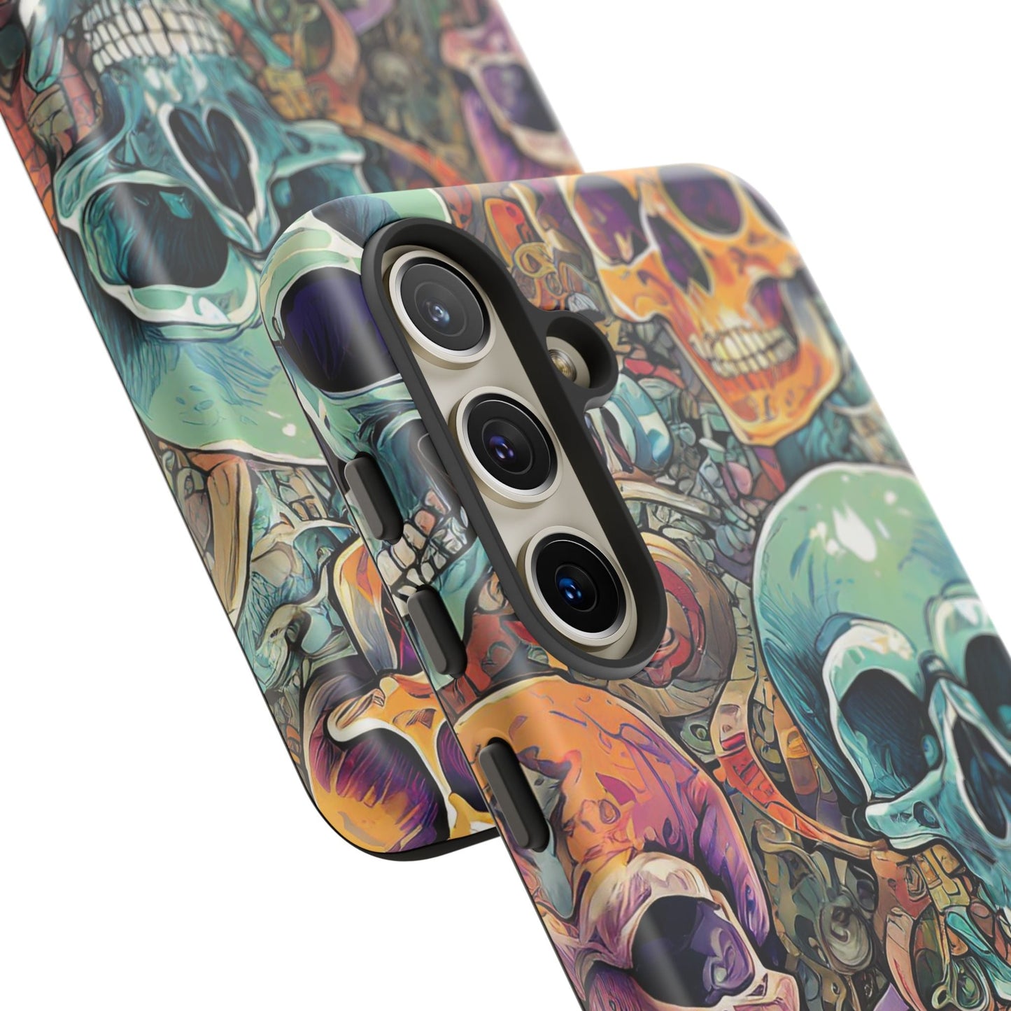 Artistic Skull Collage Tough Phone Case