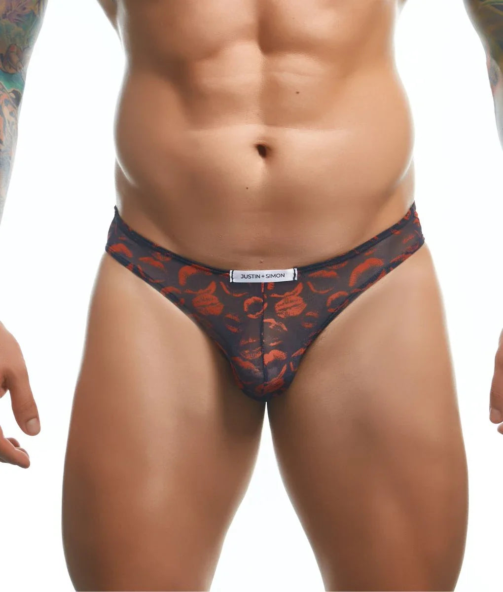 Mens Printed Bikini Briefs by J+S