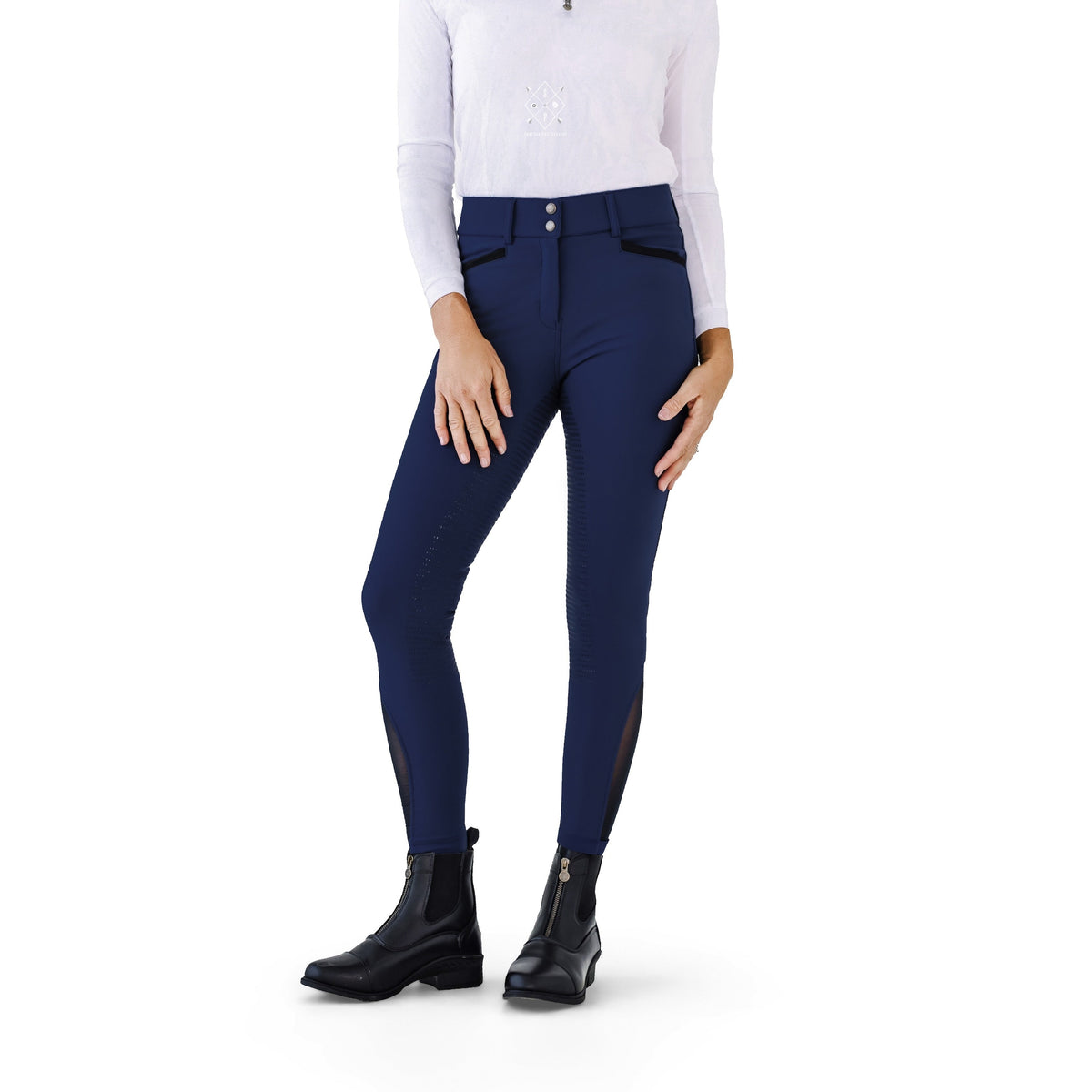 Women's Dynamic Knee Patch Breech - Navy