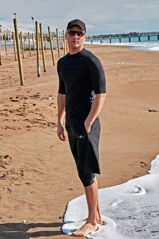 Black Men's Shorts S2401