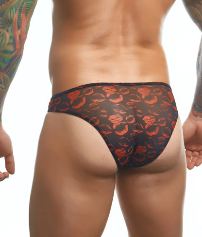 Mens Printed Bikini Briefs by J+S