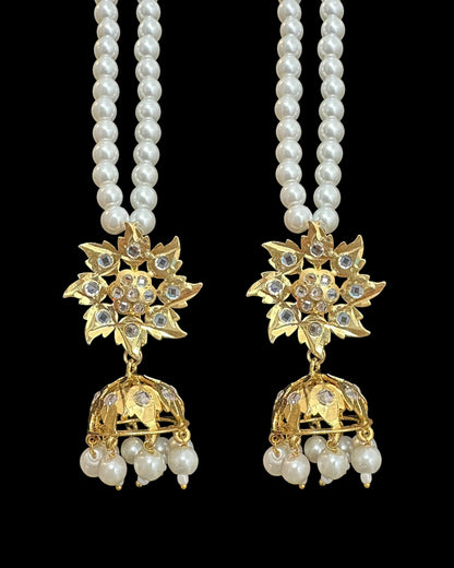 c562 sifat jadavi lacha in green  beads (READY TO SHIP  )