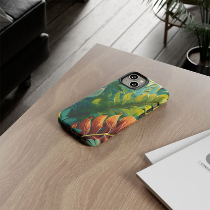 Tropical Leaf Tough Phone Case