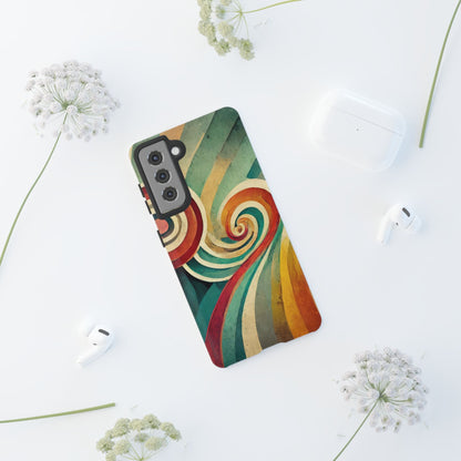 Colorful Swirl Tough Phone Case