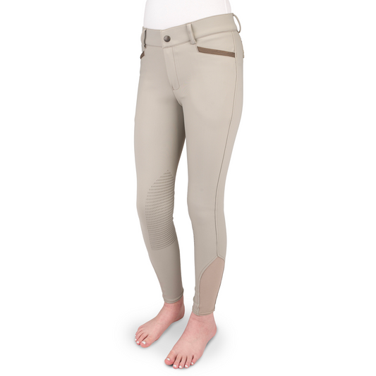 Kids' Dynamic Knee Patch Breech - Show Tan