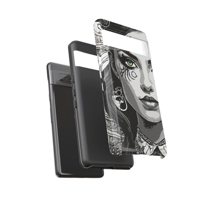 Green Eyed Devilish Beauty Tough Phone Case