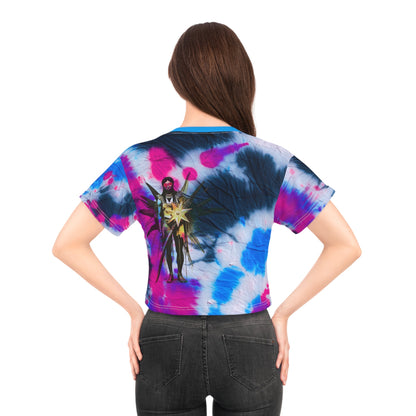 Amaru  Khan Tye-Dye Crop Tee