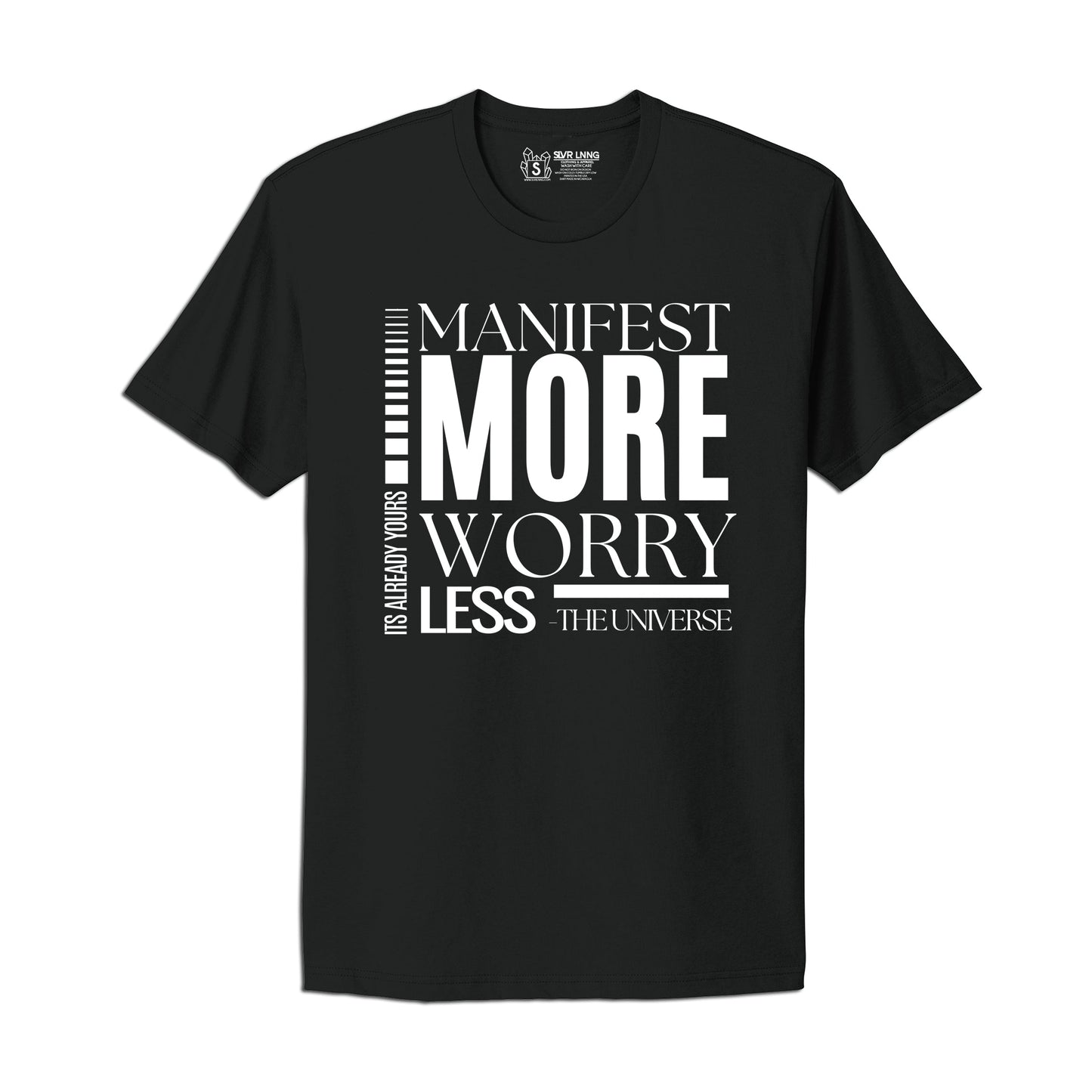 Manifest More Unisex T-shirt- Infused With Fluorite Crystals