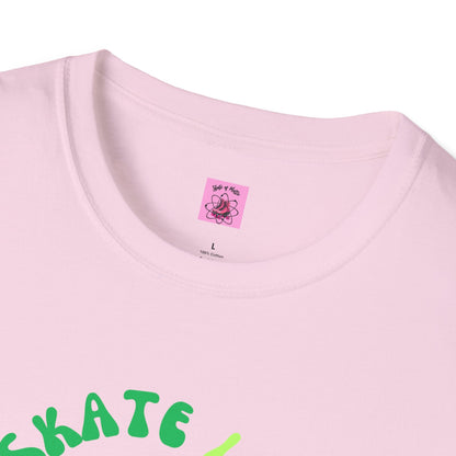 Skate Like Nobody's Watching Blue/Green Unisex T-Shirt