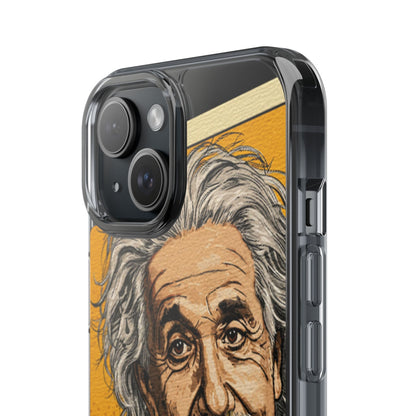 Edgy Einstein Clear Phone Cases