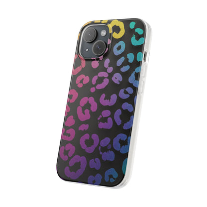 Vibrant Leopard Print Flexi Phone Case