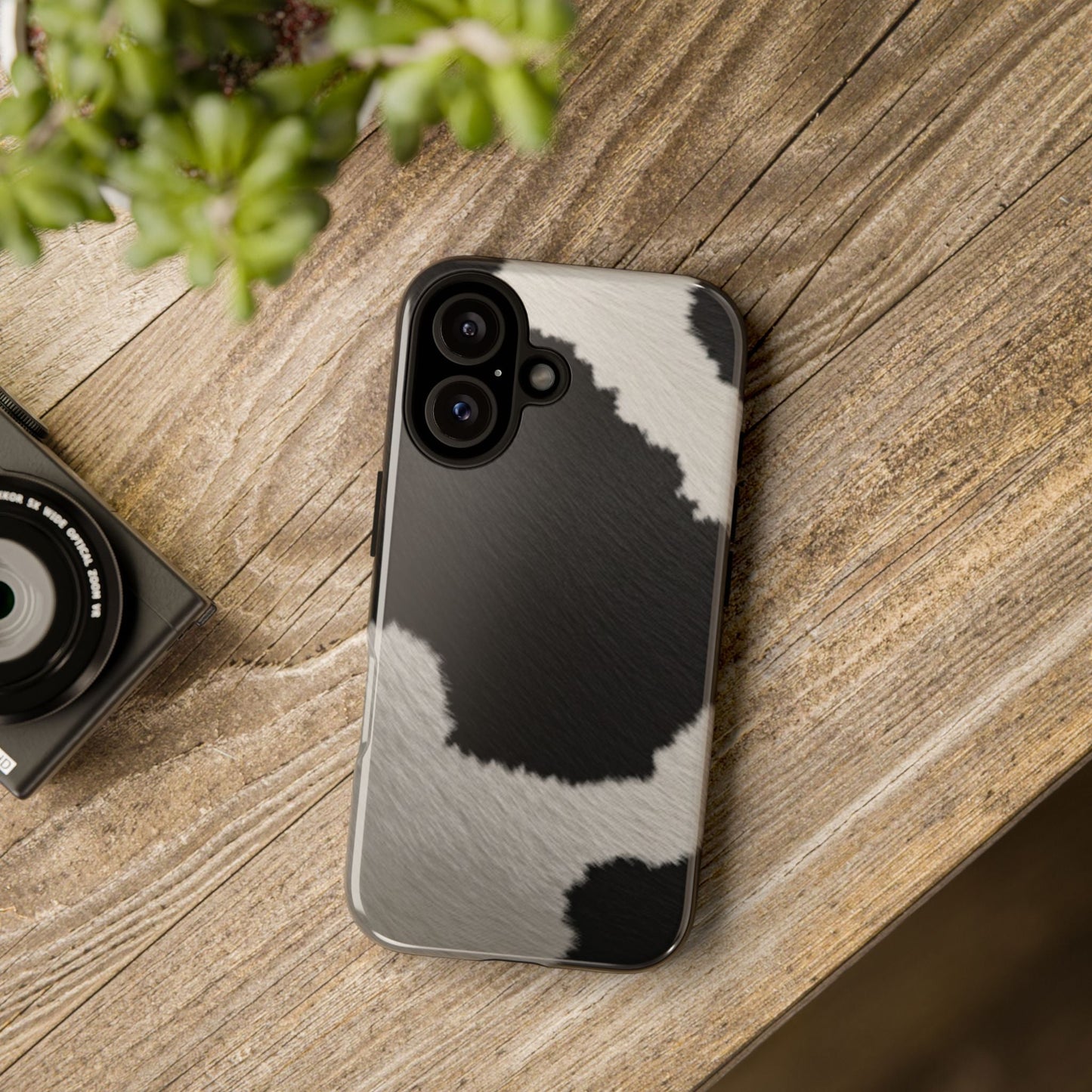 Stylish Cow Print Tough Phone Case