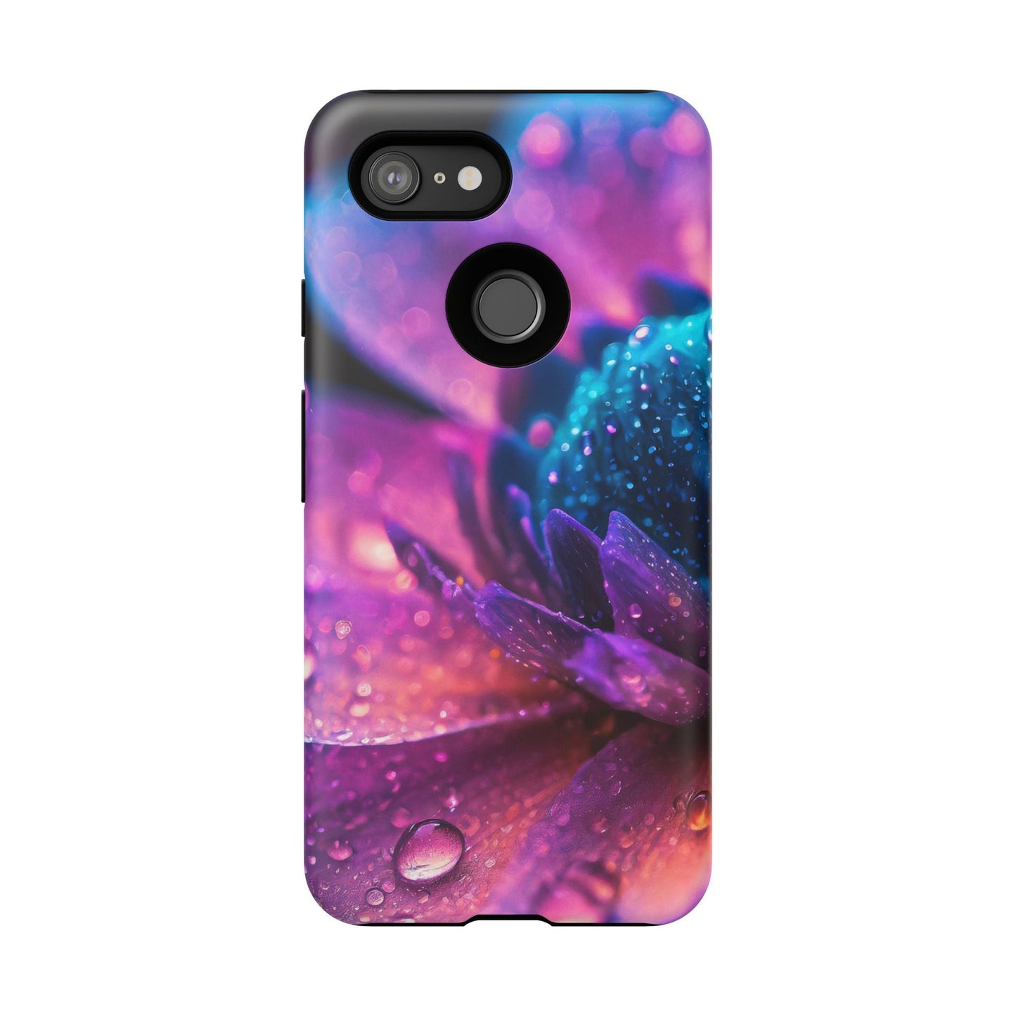 Vibrant Blue And Purple Flower Tough Phone Case