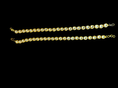 Kundan anklets (READY TO SHIP)