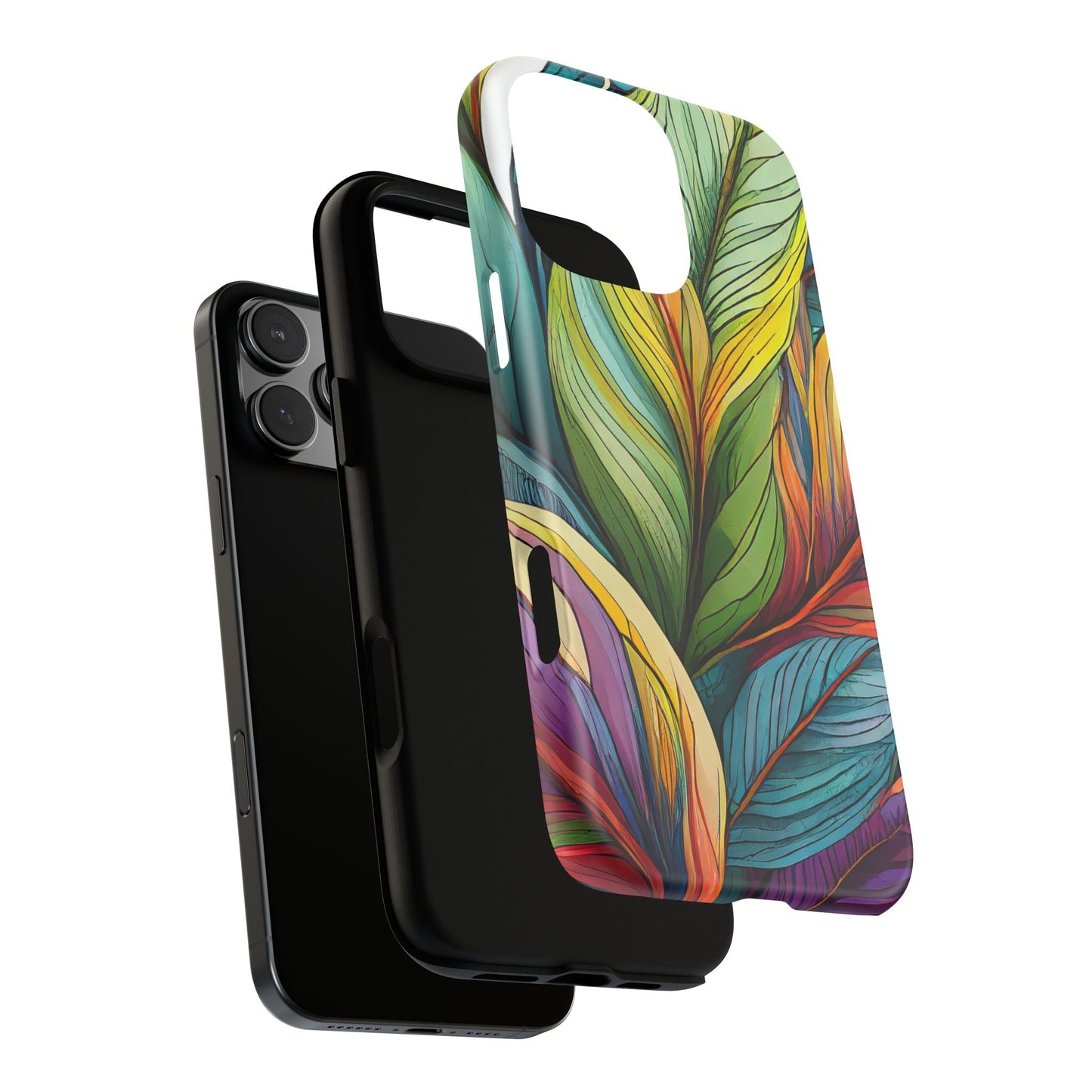 Vibrant Tropical Leaf Tough Phone Case