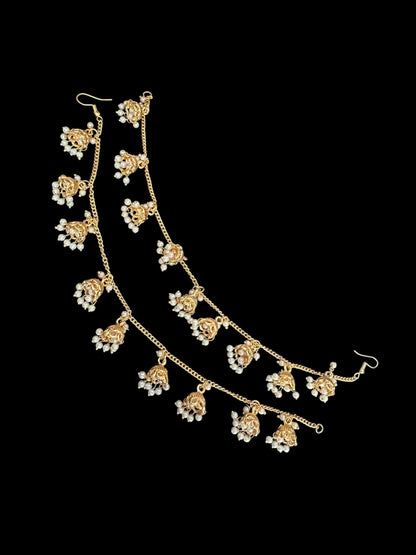 Single line pearl / jhumka ear supports ( READY TO SHIP )