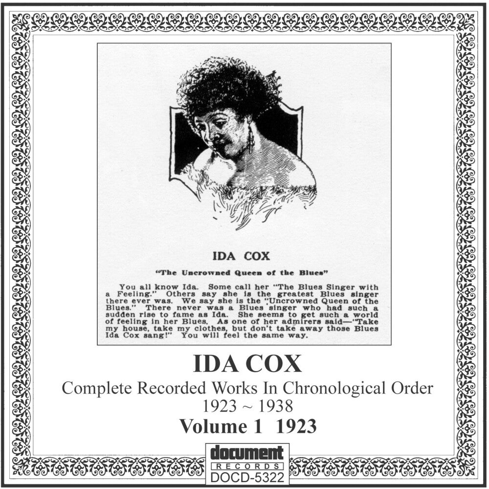 Ida Cox - Vol. 1-(1923) Music CD