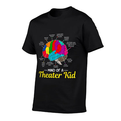 Mind Of A Theater Kid Brain Musical Theatre Gift For Nerd T-Shirt