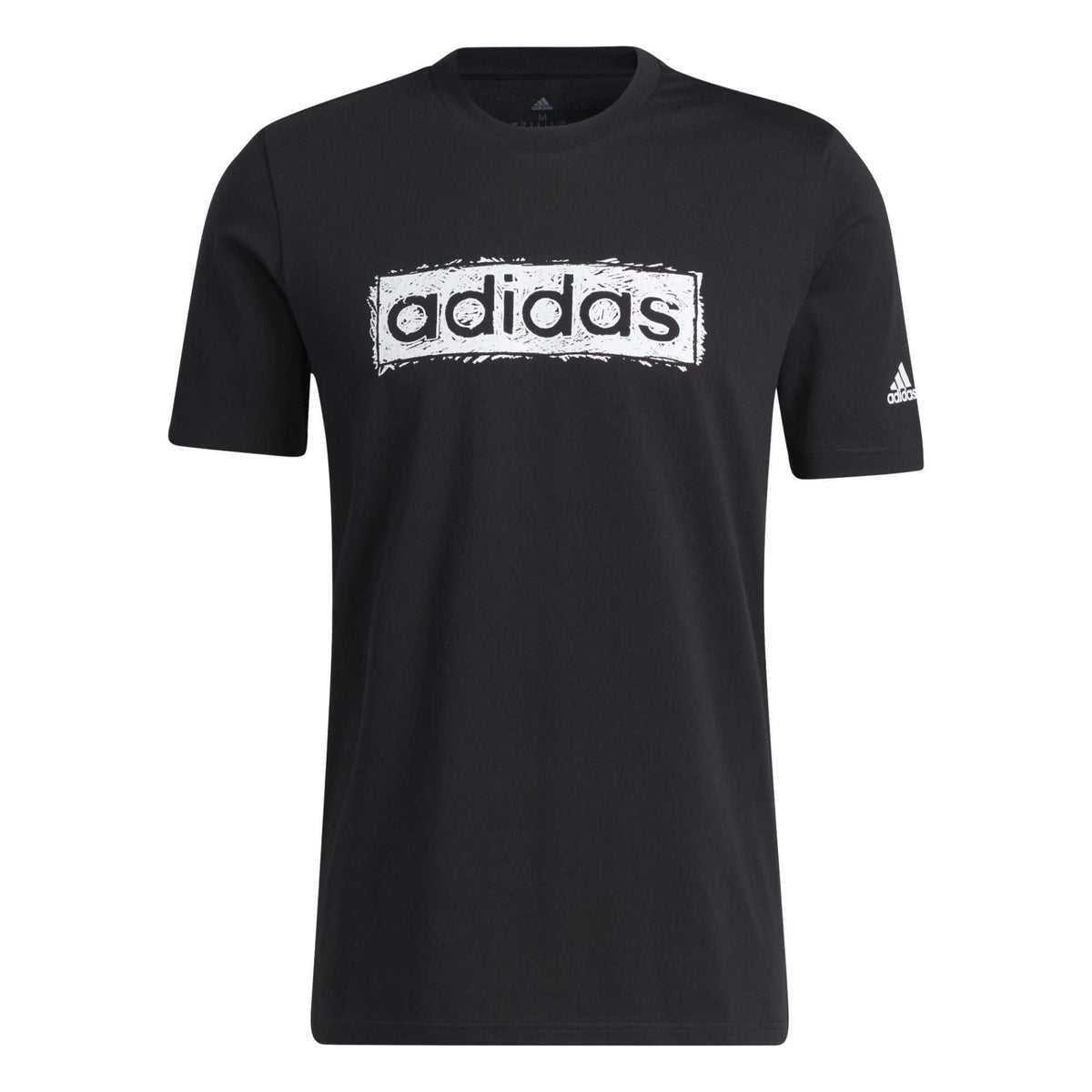 adidas Men's Sketch Linear Graphic T-Shirt - Black